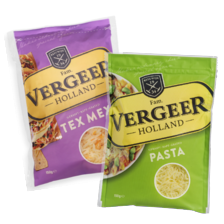 Vergeer geraspte kaas